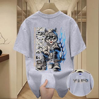 ✨Hàng có sẵn✨WASSUP Sunglasses Wolf -Áo thun nam mới! 100% cotton, thời trang, Unisex