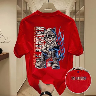 ✨Hàng có sẵn✨WASSUP Sunglasses Wolf -Áo thun nam mới! 100% cotton, thời trang, Unisex