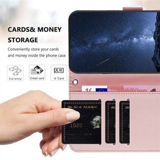 Ốp Lật Cho OPPO A1i A2M A5 A9 A11 A11S A18 A32 2020 A33 A38 A53 A53S A58 A59 A78 A79 4G 5G Da Đứng Ví Khe Cắm Thẻ Vỏ Bảo Vệ