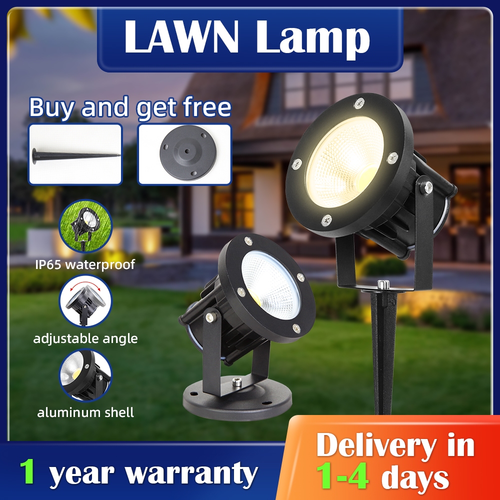 Đèn LED bãi cỏ 5W Đèn chiếu sáng ngoài trời IP65 Đèn đường LED chống nước sân vườn