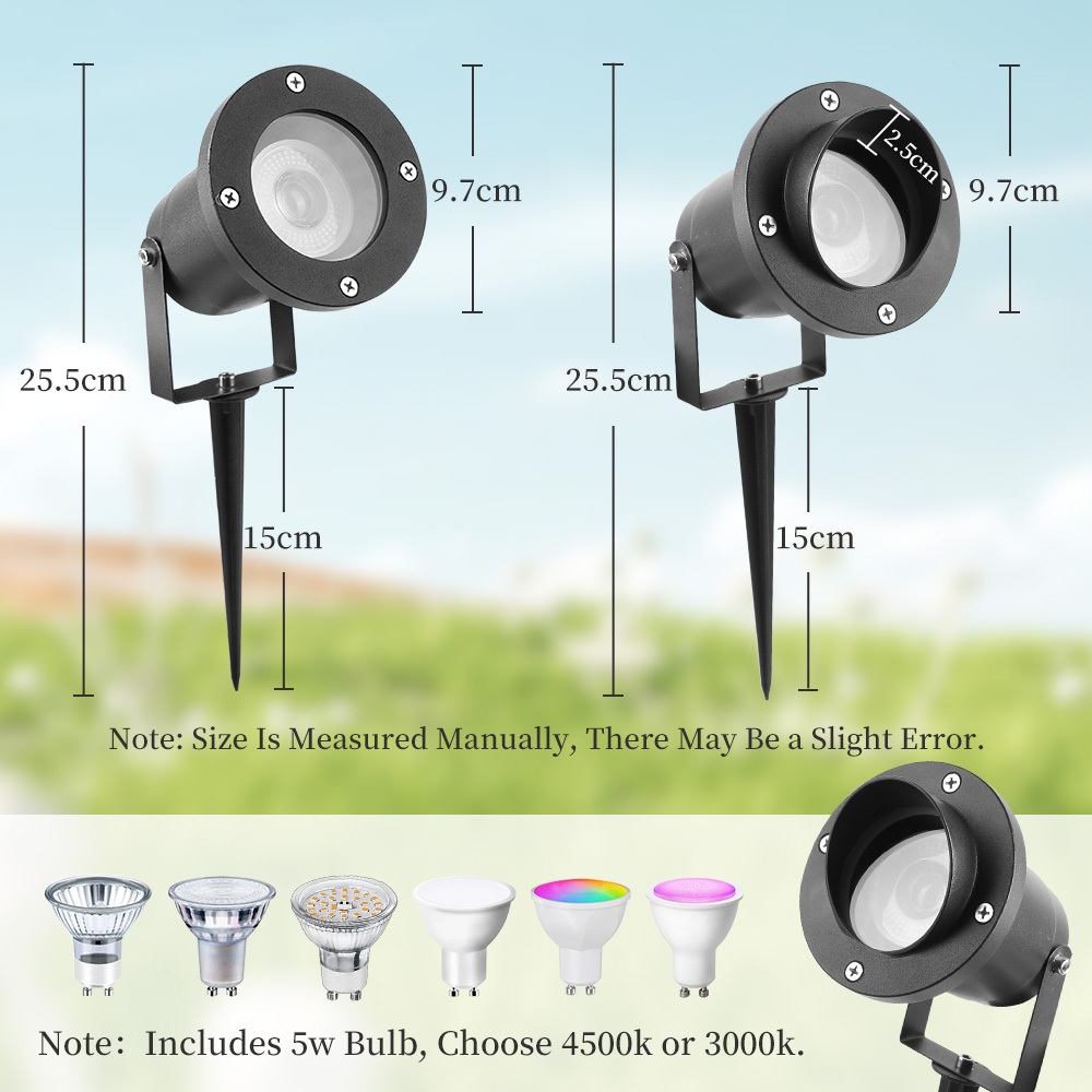 Đèn LED bãi cỏ 5W Đèn chiếu sáng ngoài trời IP65 Đèn đường LED chống nước sân vườn