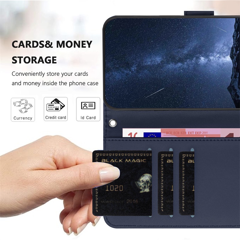 Ốp Lật Cho Realme GT 6 6T 7 Pro Neo 3 3T 5 204W 240W 5G Da Đứng Ví Khe Cắm Thẻ Vỏ Bảo Vệ