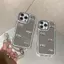 Dành Cho iPhone16 15 Pro Max Vòng Tay Gương Thời Trang Vỏ Silicon Kim Cương Giả Tương Thích Cho iPhone 14 Plus 13 12 Mini 11 XS XR 7 + 8 + Vỏ Bảo Vệ Mặt Sau Co