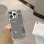 Dành Cho iPhone16 15 Pro Max Vòng Tay Gương Thời Trang Vỏ Silicon Kim Cương Giả Tương Thích Cho iPhone 14 Plus 13 12 Mini 11 XS XR 7 + 8 + Vỏ Bảo Vệ Mặt Sau Co