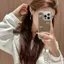 Dành Cho iPhone16 15 Pro Max Vòng Tay Gương Thời Trang Vỏ Silicon Kim Cương Giả Tương Thích Cho iPhone 14 Plus 13 12 Mini 11 XS XR 7 + 8 + Vỏ Bảo Vệ Mặt Sau Co