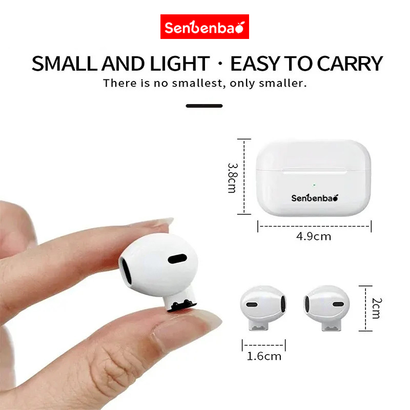 Tai nghe Bluetooth không dây SenbenbaoTWS Pro 5S Tai nghe thể thao HiFi Stereo Chống nước Tai nghe chơi game