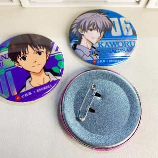 Eva Neon Genesis Evangelion Ayanami Rei Soryu Asuka Trâm Ba Lô Để Bàn Huy Hiệu Kim Loại Nút Cài Áo Cosplay Bộ Sưu Tập Đồ Chơi Túi Trang Trí Quà Tặng