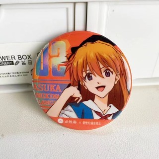 Eva Neon Genesis Evangelion Ayanami Rei Soryu Asuka Trâm Ba Lô Để Bàn Huy Hiệu Kim Loại Nút Cài Áo Cosplay Bộ Sưu Tập Đồ Chơi Túi Trang Trí Quà Tặng