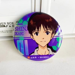 Eva Neon Genesis Evangelion Ayanami Rei Soryu Asuka Trâm Ba Lô Để Bàn Huy Hiệu Kim Loại Nút Cài Áo Cosplay Bộ Sưu Tập Đồ Chơi Túi Trang Trí Quà Tặng