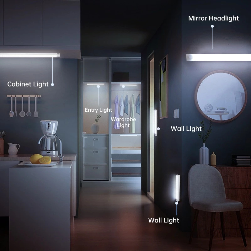 Licer Cảm Biến Chuyển Động Đèn LED 3 Màu Vô Cấp Làm Mờ Đa Năng Đèn Khẩn Cấp Di Động Sạc Tủ Đèn Tủ Quần Áo Ngủ | BigBuy360 - bigbuy360.vn