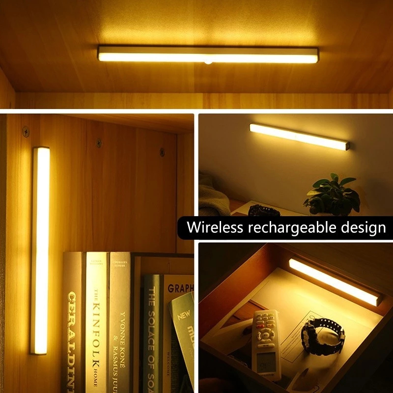 Licer Cảm Biến Chuyển Động Đèn LED 3 Màu Vô Cấp Làm Mờ Đa Năng Đèn Khẩn Cấp Di Động Sạc Tủ Đèn Tủ Quần Áo Ngủ | BigBuy360 - bigbuy360.vn