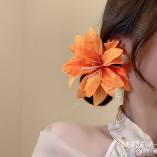Drejew Vải Hàn Quốc Mô Phỏng lily Tóc Thời Trang Và Đa Năng Tóc Bên Mỏ Vịt Kẹp Kỳ Nghỉ Phong Cách Phụ Kiện Tóc Nữ
