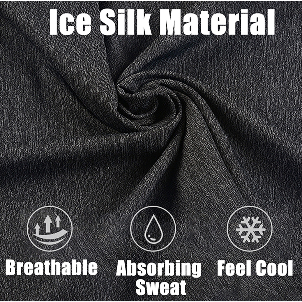 Mũ Bảo Hiểm Xe Máy Ice Silk Thoáng Khí, Chống Tia UV, Phù Hợp Dùng Ngoài Trời