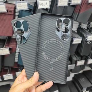 Sang Trọng Từ Tính Thật Aramid Sợi Carbon Dành Cho Samsung Galaxy S25 Siêu Chống Sốc Kim Loại Ống Kính Dành Cho Galaxy S25 Plus Ốp Lưng