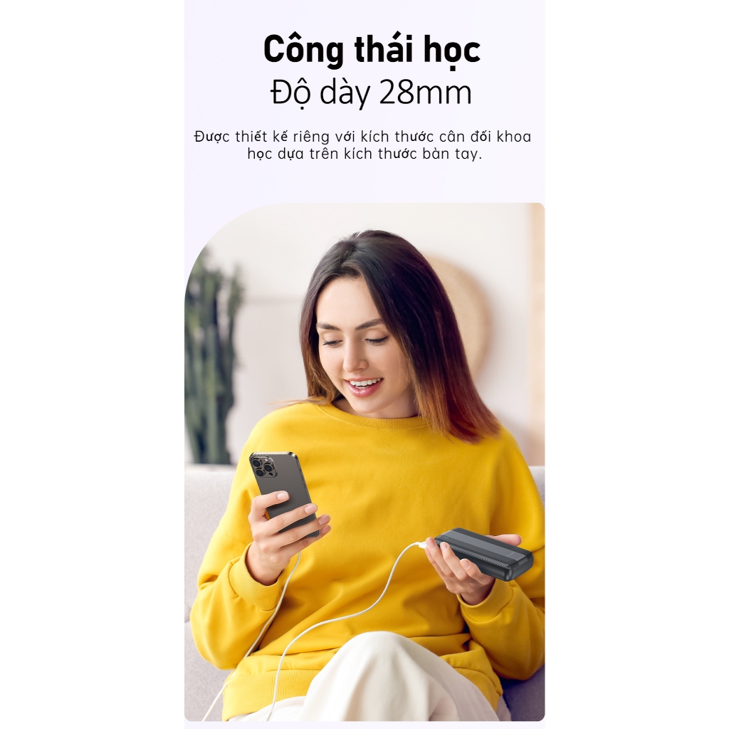 Ảnh Sạc Dự Phòng 20000mah Awei P19K Sạc Nhanh Cổng USB Kép Có Đèn LED Hỗ Trợ Sạc Nhanh Cho Điện Thoại 4