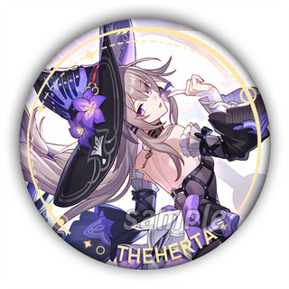 Trò Chơi Honkai Ngôi Sao Đường Sắt Herta Rappa Tinyun Huy Hiệu Nút Thổ Cẩm Chân Cosplay Bộ Sưu Tập Đồ Chơi Túi Trang Trí Quà Tặng