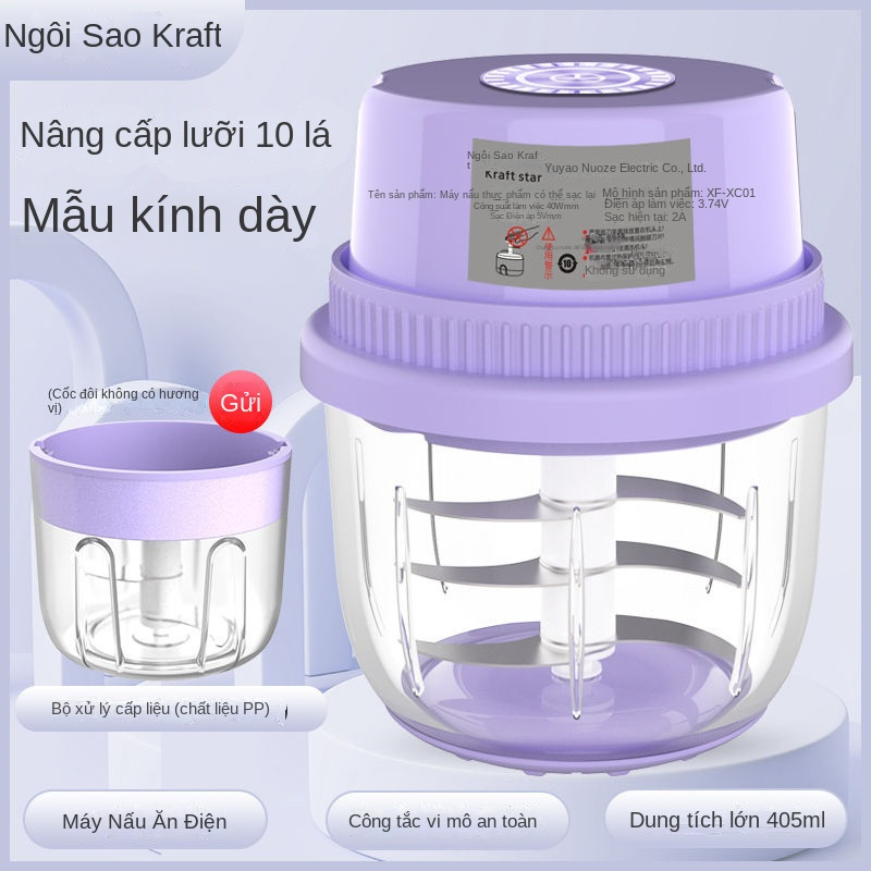 [Đơn hàng giảm giá] Máy xay tỏi thương hiệu Máy xay tỏi Nhà Bếp Máy xay thịt gia dụng KYZM
