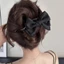Retro Tất Cả Trận Đấu Nơ-Bow Một Từ Kẹp Tóc Nữ Phong Cách Mới Cao Cấp Cảm Thấy Lấy Kẹp Xoắn Kẹp Tóc