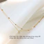 Lắc chân titan nữ không gỉ mạ vàng 18k thiết kế 2 tầng đá nhỏ nhẹ nhàng thanh lịch
