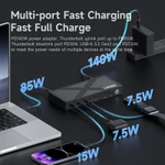 Ga nối 12 trong 1 Hagibis Thunderbolt 4 Hub với màn hình kép Dock màn hình 8K / 4K Trạm nối 40Gbps với giao diện mạng 2.5G được chứng nhận Thunderbolt cho Macbook Windows — ảnh 6