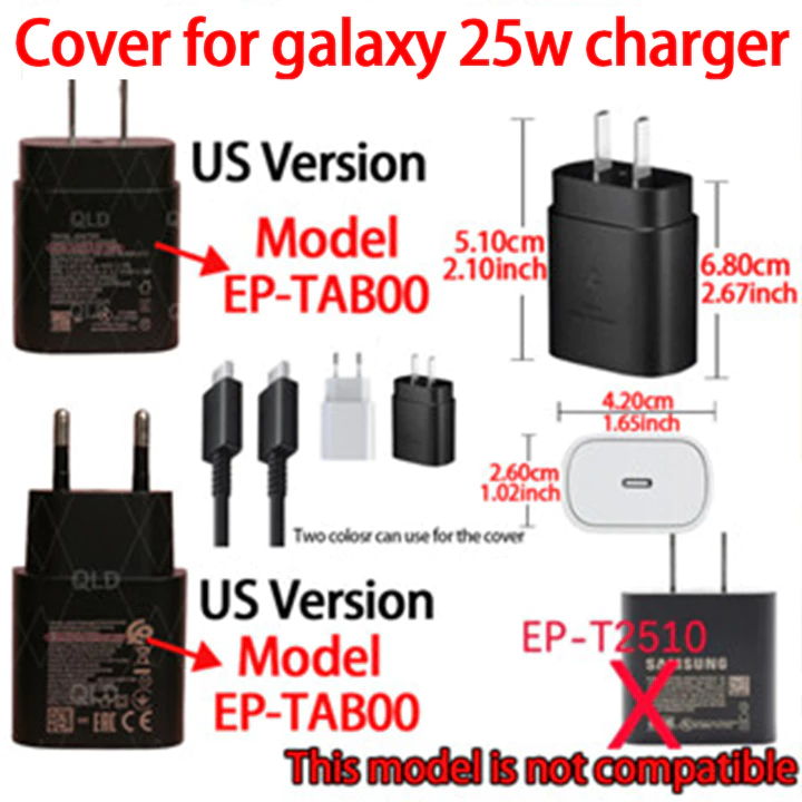Ốp Sạc Tương Thích Cho galaxy 25W USB C Sạc Nhanh Loại C Sạc Siêu Nhanh Cáp Sạc Điện Thoại Android Tương Thích Cho galaxy 25W Bộ Chuyển Đổi Nguồn Sạc – 2
