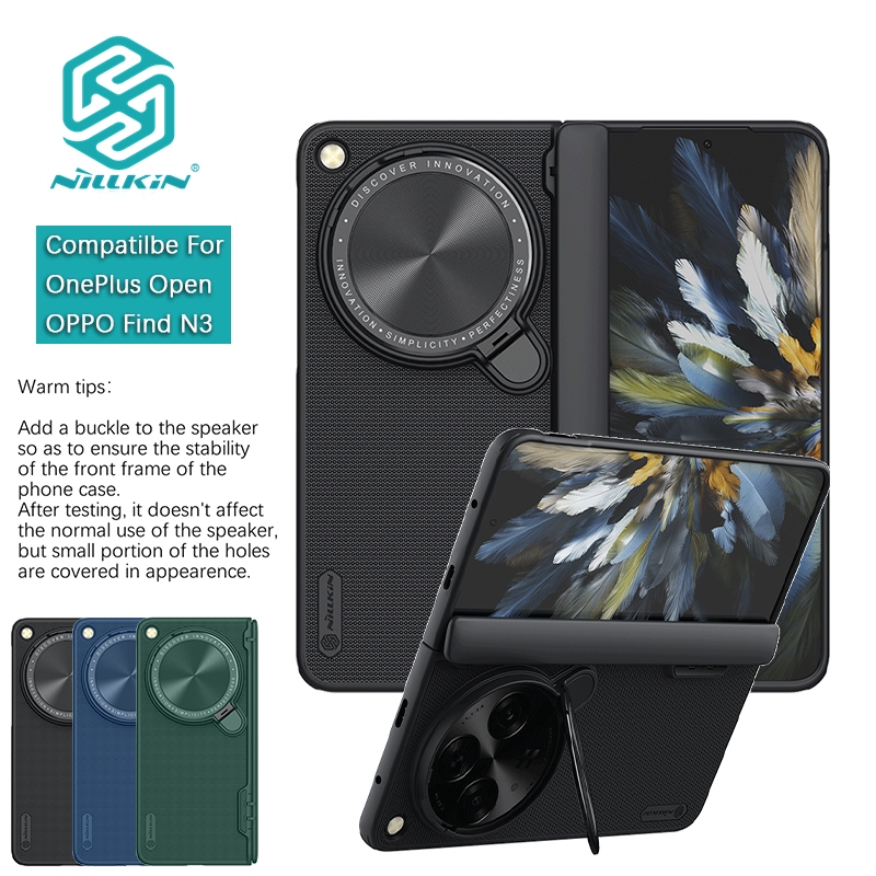 Nillkin Cho OPPO Find N5 N3 / OnePlus Mở Siêu Mờ Shield Prop PC Chống Sốc Chống Rơi Bảo Vệ Ống Kính Máy Ảnh Chân Đế Ốp Lưng Cứng Từ Tính Vỏ Điện Thoại