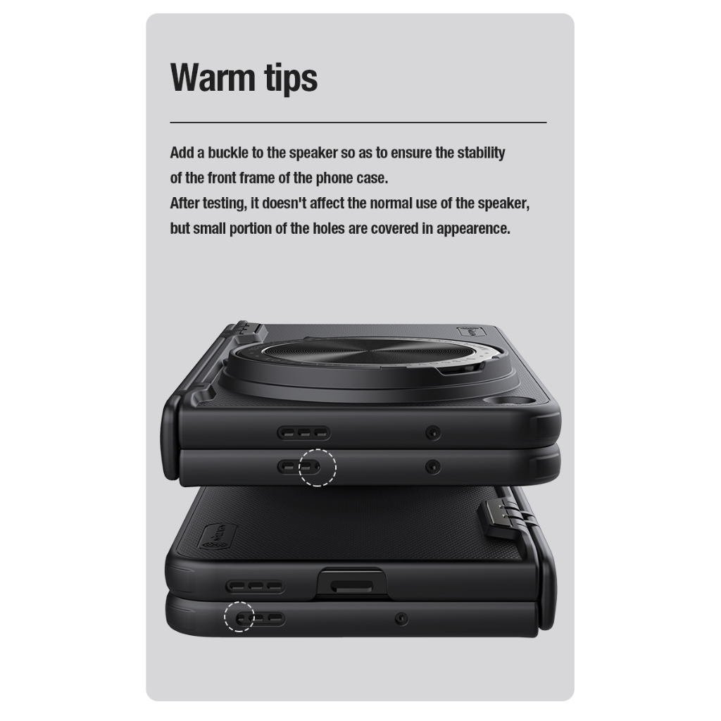 Nillkin Cho OPPO Find N5 N3 / OnePlus Mở Siêu Mờ Shield Prop PC Chống Sốc Chống Rơi Bảo Vệ Ống Kính Máy Ảnh Chân Đế Ốp Lưng Cứng Từ Tính Vỏ Điện Thoại