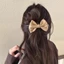 Retro Tất Cả Trận Đấu Nơ-Bow Một Từ Kẹp Tóc Nữ Phong Cách Mới Cao Cấp Cảm Thấy Lấy Kẹp Xoắn Kẹp Tóc
