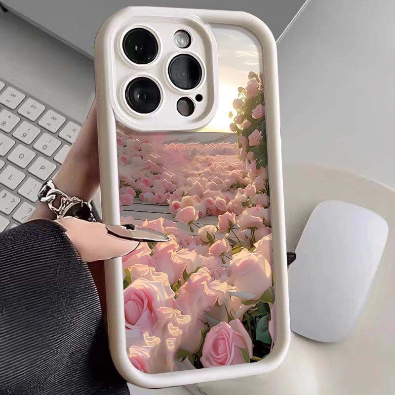 Ốp điện thoại hoa cổ điển sang trọng dành cho Realme 12 GT 6 6T Neo 6 SE Q3s Q3t GT Neo2T Q3 Pro Narzo 30 Ốp lưng in mờ ngộ nghĩnh