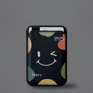 Hộp đựng thẻ ví họa tiết mặt cười đơn giản cho iPhone 11 Pro 12 13promax 15pro 15 Pro Max 14 14promax 14 Pro 16 16plus 16 Pro Max