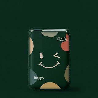 Hộp đựng thẻ ví họa tiết mặt cười đơn giản cho iPhone 11 Pro 12 13promax 15pro 15 Pro Max 14 14promax 14 Pro 16 16plus 16 Pro Max