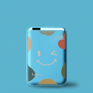 Hộp đựng thẻ ví họa tiết mặt cười đơn giản cho iPhone 11 Pro 12 13promax 15pro 15 Pro Max 14 14promax 14 Pro 16 16plus 16 Pro Max