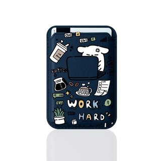 Giá đỡ thẻ ví họa tiết chó làm việc cứng cho iPhone 11 Pro 12 13promax 15pro 15 Pro Max 14 14promax 14 Pro 16 16plus 16 Pro Max
