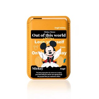 Hộp đựng thẻ ví họa tiết Mickey thiên thần dễ thương cho iPhone 11 Pro 12 13promax 15pro 15 Pro Max 14 14promax 14 Pro 16 16plus 16 Pro Max