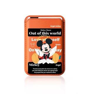 Hộp đựng thẻ ví họa tiết Mickey thiên thần dễ thương cho iPhone 11 Pro 12 13promax 15pro 15 Pro Max 14 14promax 14 Pro 16 16plus 16 Pro Max