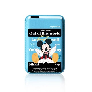 Hộp đựng thẻ ví họa tiết Mickey thiên thần dễ thương cho iPhone 11 Pro 12 13promax 15pro 15 Pro Max 14 14promax 14 Pro 16 16plus 16 Pro Max