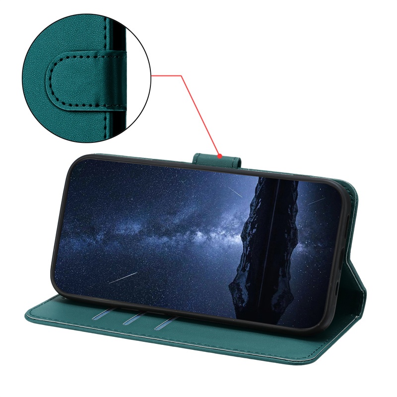 Ốp Lật Cho ZTE Nubia V60 Lte Design Z50S Z60 Z60S Z70 Ultra Neo Music Focus Red Magic 8S Pro Plus Z2353 5G Đế Da Ví Khe Cắm Thẻ Vỏ Bảo Vệ