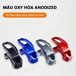 Seamemetaltal Mũ Bảo Hiểm Xe Máy Móc Đa Năng Hợp Kim Nhôm Túi Hành Lý Móc Treo Sửa Đổi Mũ Bảo Hiểm Giá Đỡ Kẹp Phụ Kiện