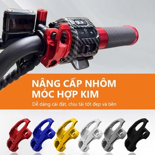 Seamemetaltal Mũ Bảo Hiểm Xe Máy Móc Đa Năng Hợp Kim Nhôm Túi Hành Lý Móc Treo Sửa Đổi Mũ Bảo Hiểm Giá Đỡ Kẹp Phụ Kiện