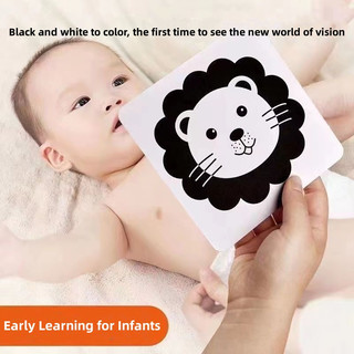 Montessori Cho Bé Giáo Dục Học Tập Sớm Thẻ Kích Thích Thị Giác Cho Bé Đen Trắng Và Tương Phản Cao Thẻ Flash Trẻ Em Đồ Chơi Cảm Giác