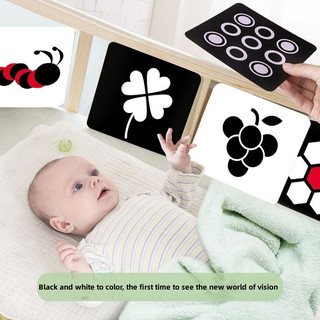 Montessori Cho Bé Giáo Dục Học Tập Sớm Thẻ Kích Thích Thị Giác Cho Bé Đen Trắng Và Tương Phản Cao Thẻ Flash Trẻ Em Đồ Chơi Cảm Giác