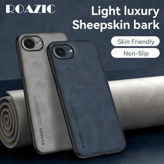 Tương Thích Cho iPhone 16e Vỏ Điện Thoại Da Cừu Ốp Lưng Mềm Chống Rơi Matte Business Đơn Giản Bao Gồm Tất Cả SCD03
