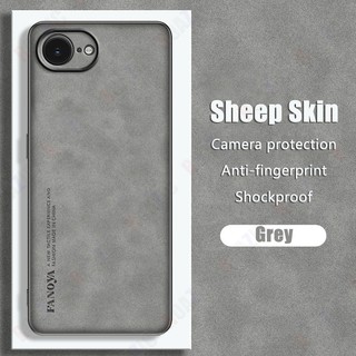 Tương Thích Cho iPhone 16e Vỏ Điện Thoại Da Cừu Ốp Lưng Mềm Chống Rơi Matte Business Đơn Giản Bao Gồm Tất Cả SCD03