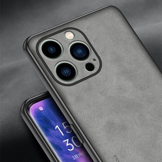 Tương Thích Cho iPhone 16e Vỏ Điện Thoại Da Cừu Ốp Lưng Mềm Chống Rơi Matte Business Đơn Giản Bao Gồm Tất Cả SCD03