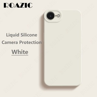 Ốp Silicon Lỏng Mềm Tương Thích Cho iPhone 16e iPhone 17e 15 16 17 Pro max Plus Ống Kính Không Khí Bảo Vệ Toàn Diện Màu Trơn Vỏ Đơn Giản Vỏ Chống Sốc SYKD02