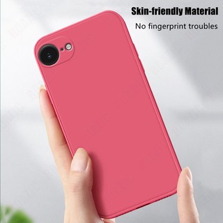 Tương Thích Cho iPhone 16e 17e Vỏ Điện Thoại Silicon Lỏng Mềm Viền Vuông Vỏ Camera Bảo Vệ Ốp Lưng Mỏng SYT01