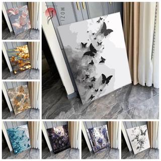 Mozi ✨40 x 50cm / 30 x 40cm tranh sơn dầu số hóa bươm bướm, bộ tô màu theo số, tranh số hóa theo yêu cầu