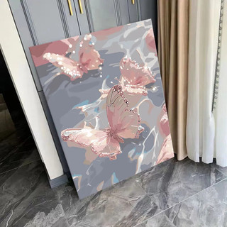 Mozi ✨40 x 50cm / 30 x 40cm tranh sơn dầu số hóa bươm bướm, bộ tô màu theo số, tranh số hóa theo yêu cầu
