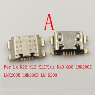 10-50 Cái Đầu Nối USB Cắm Cho LG K22 K12 Plus K40 MINI Q60 K200 X210 K9 Samsung Galaxy T290 T295 T297 Sạc K12Plus K40MINI LM-K200 LM-X210EM Tab A 8.0 2019 Cổng Đế Sạc