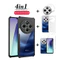 Ốp điện thoại di động chống rơi 4IN1 Redmi 14C / Poco C75 cho Redmi A4 / Poco C75 Phim bảo vệ màn hình + phim ống kính + phim mặt sau